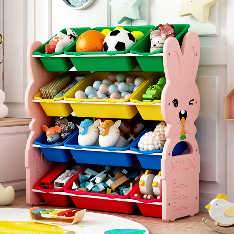 Children's toy rack baby sorting cabinet picture book bookshelf toys  classification multilayer shelf storage