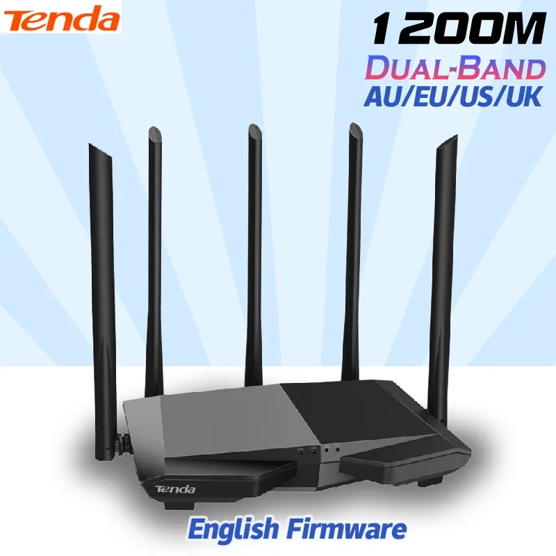 

Tenda AC1200 Dual-Band Wireless Router Wifi Repeater with 5*6dBi High Gain Antennas Wider Coverage AC7 wifi extender