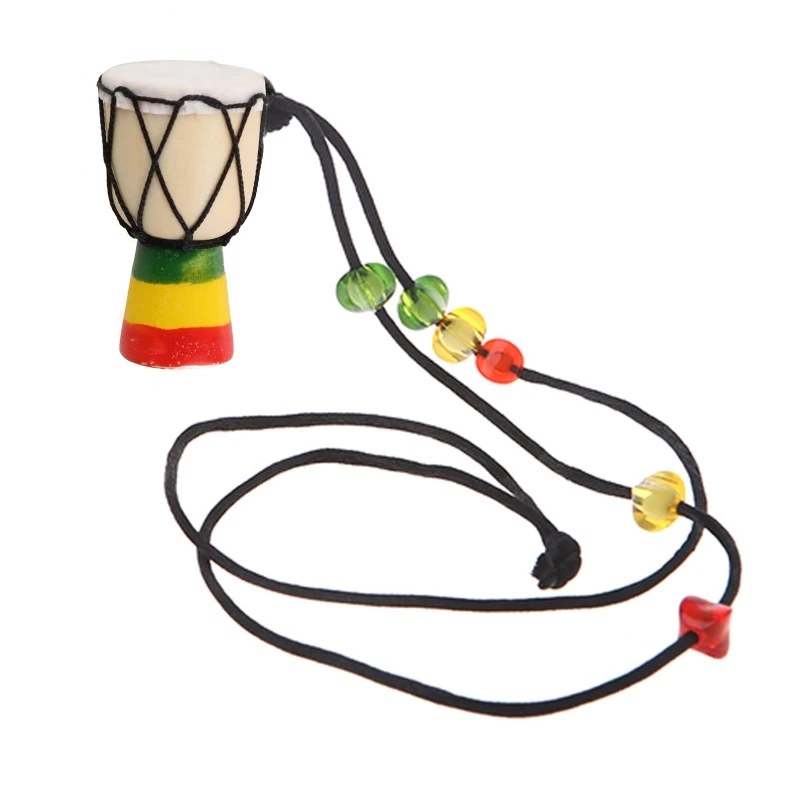 Classic Djembe Pendant Mini Hand Drum Hanging Ornament Gift Supplies for Baby Shower Birthday Party Decoration