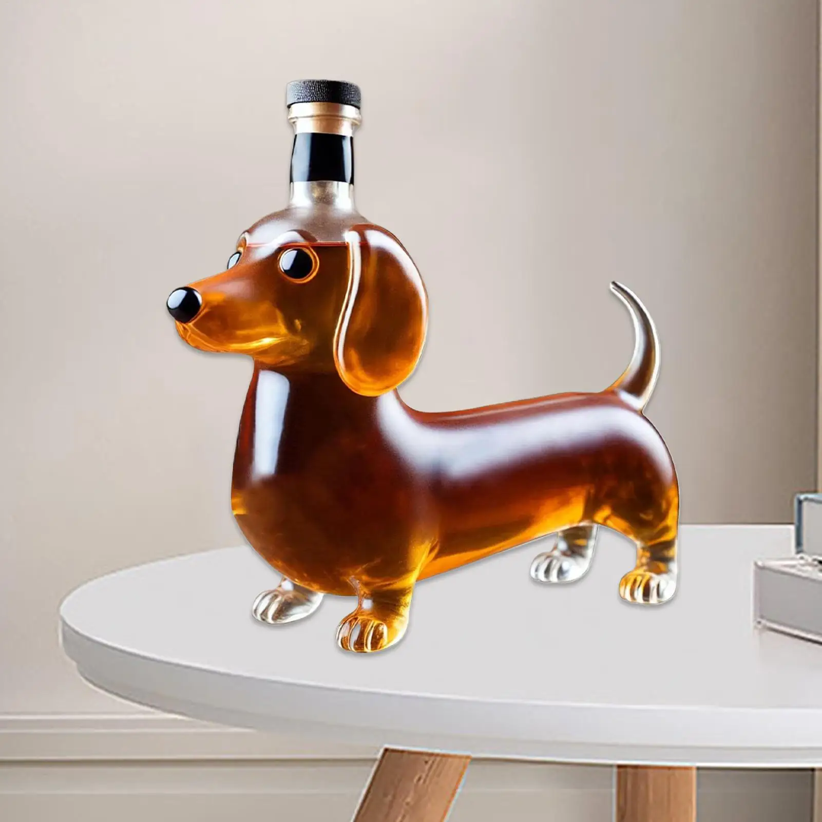 Empty Whiskey Bottle Dachshund Dog Shaped Decanter Empty Liquor Bottle Bar Birthday Party Wine Container Bottle Shelf Decoration