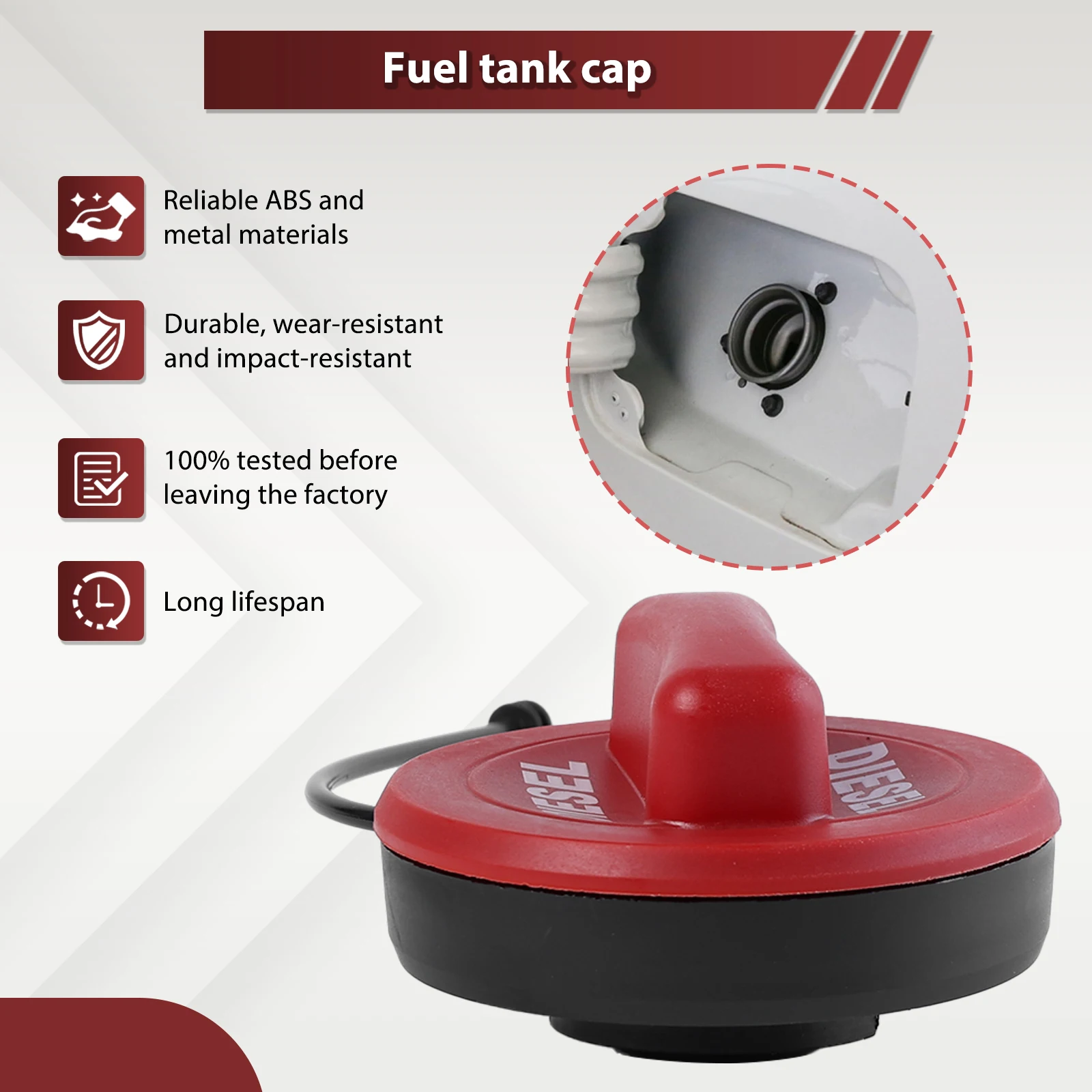 Car Diesel Fuel Tank Cap Cover A2224700105 2224700105 For Mercedes-Benz A C E GLA CLA Class W213 W205 X156 W117 W176 Fuel Tank Cover Fuel Cap Fuel Tank Cap