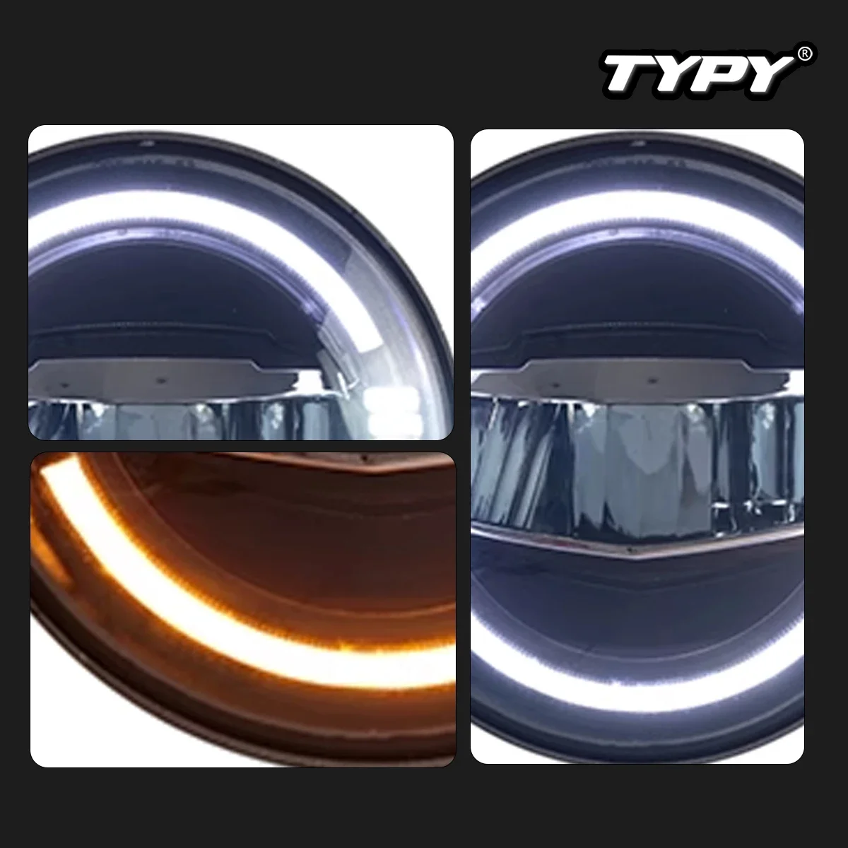 TYPY 자동차 헤드라이트, 지프 랭글러 2007-2017 LED 자동차 램프, 주간 주행등, 다이내믹 방향 지시등, 자동차 액세서리