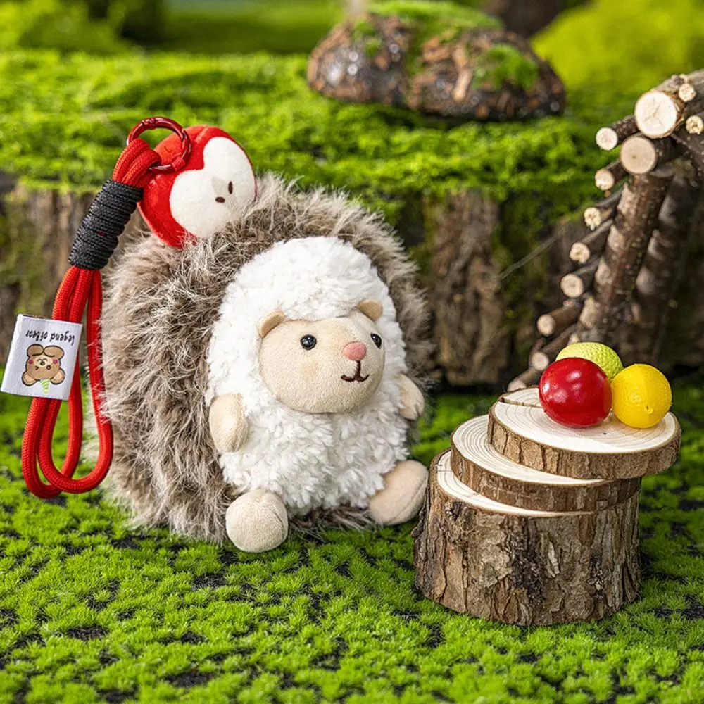 Adorable Little Hedgehog Keychain Mini Hedgehog Stuffed Doll Little Hedgehog Pendant Soft Cute Hedgehog Keyring