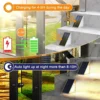 1/2/4PCS Solar Deck Lights Outdoor Step Fence Lights Waterproof Solar Lamp for Railing Stairs Pathway Garden Light Decoration 5
