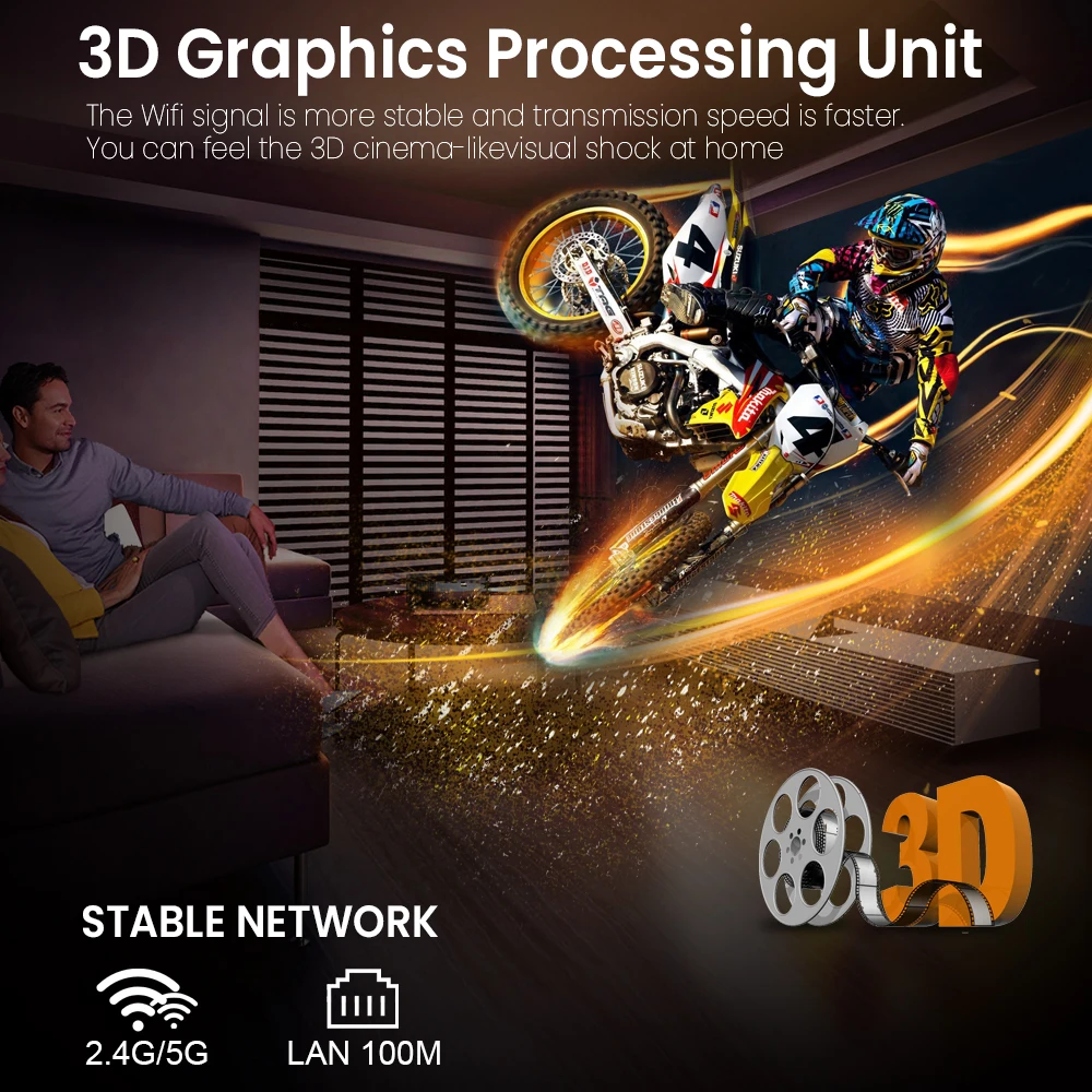 Transpeed 안드로이드 11.0 ATV TV 스틱, 음성 리모컨 포함, 4GB 64GB 스마트 박스, AmlogicS905Y4 BT 5.0 와이파이 2.4G 5G 4K HDR10 미디어 플레이어