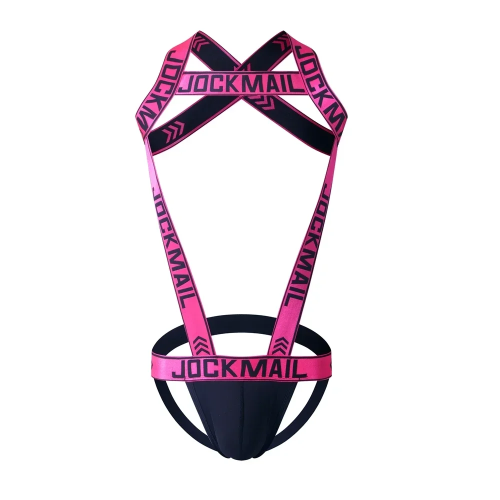 Man Harness Gay Underwear Mens Lingerie Sissy Panties Men's Sexy Nylon Jockstrap Underwear Bodysuit Suspender Jumpsuits