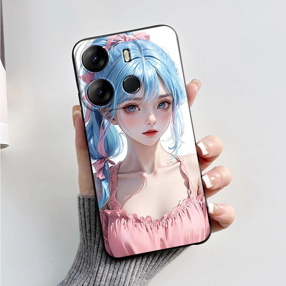 Luxury Marble Soft Silicone Phone Case - Tecno Pop 7 Series