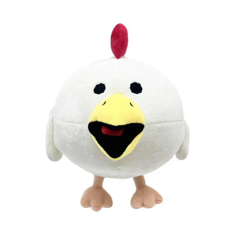 Cross border new chicken gun white little flying chicken running plush toy doll