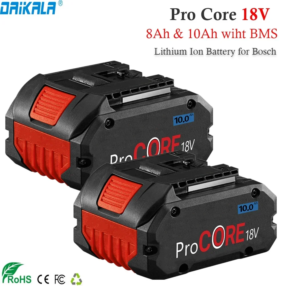 1-2PCS 8AH for BOSCH Professional 18V 21700 Battery Cells ProCORE 18V  Li-ion Replacement for BAT609 BAT618 with BMS