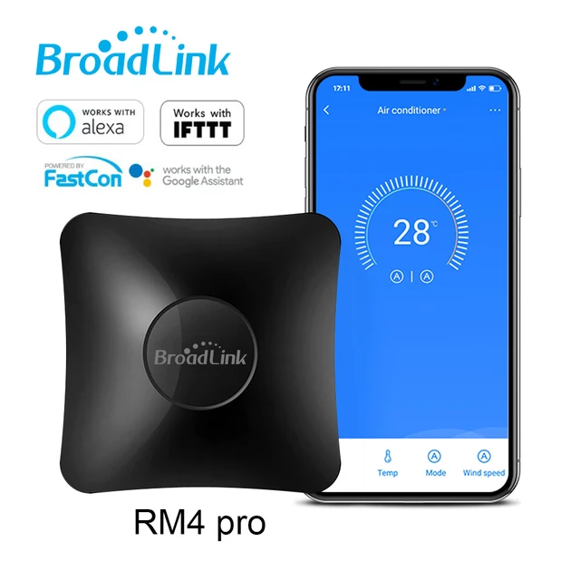 BroadLink RM4 Mini IR Switch Universal Remote Control Wireless Smart  Controller HTS2 Sensor Works Alexa Google Home Assistant - AliExpress