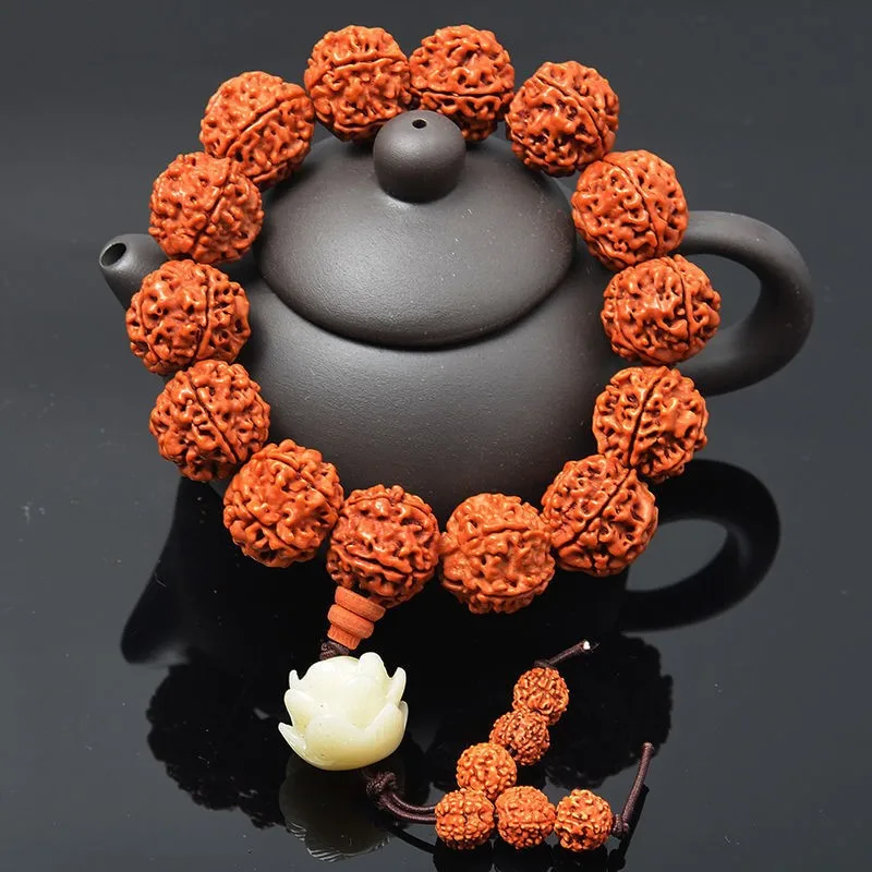 Bracelets Men Women Jewelry Meditation Mala Bead Prayer Tibetan Buddhism Nature Vajra Bodhi Rudraksha fashion bracelet fashion jewelry