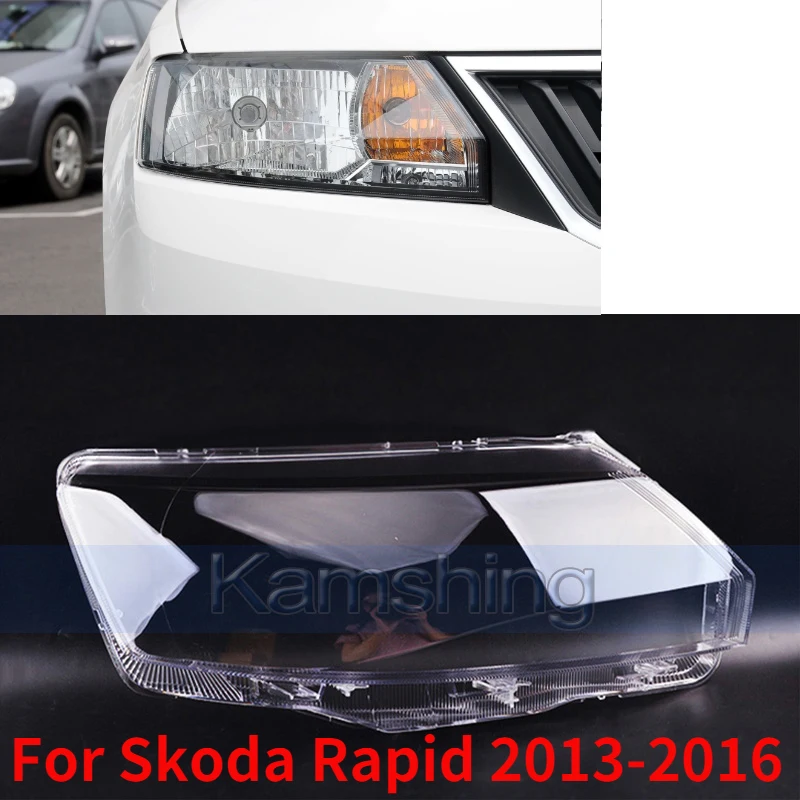 Capqx For Skoda Rapid 20132016 Front Headlamp Lampcover Headlight