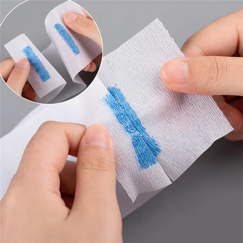 Disposable Stretchy Barber Paper Neck Strips 1 Roll 100 Strips Stretchy Paper Neck Band Protector For Hair Cutting Accessories