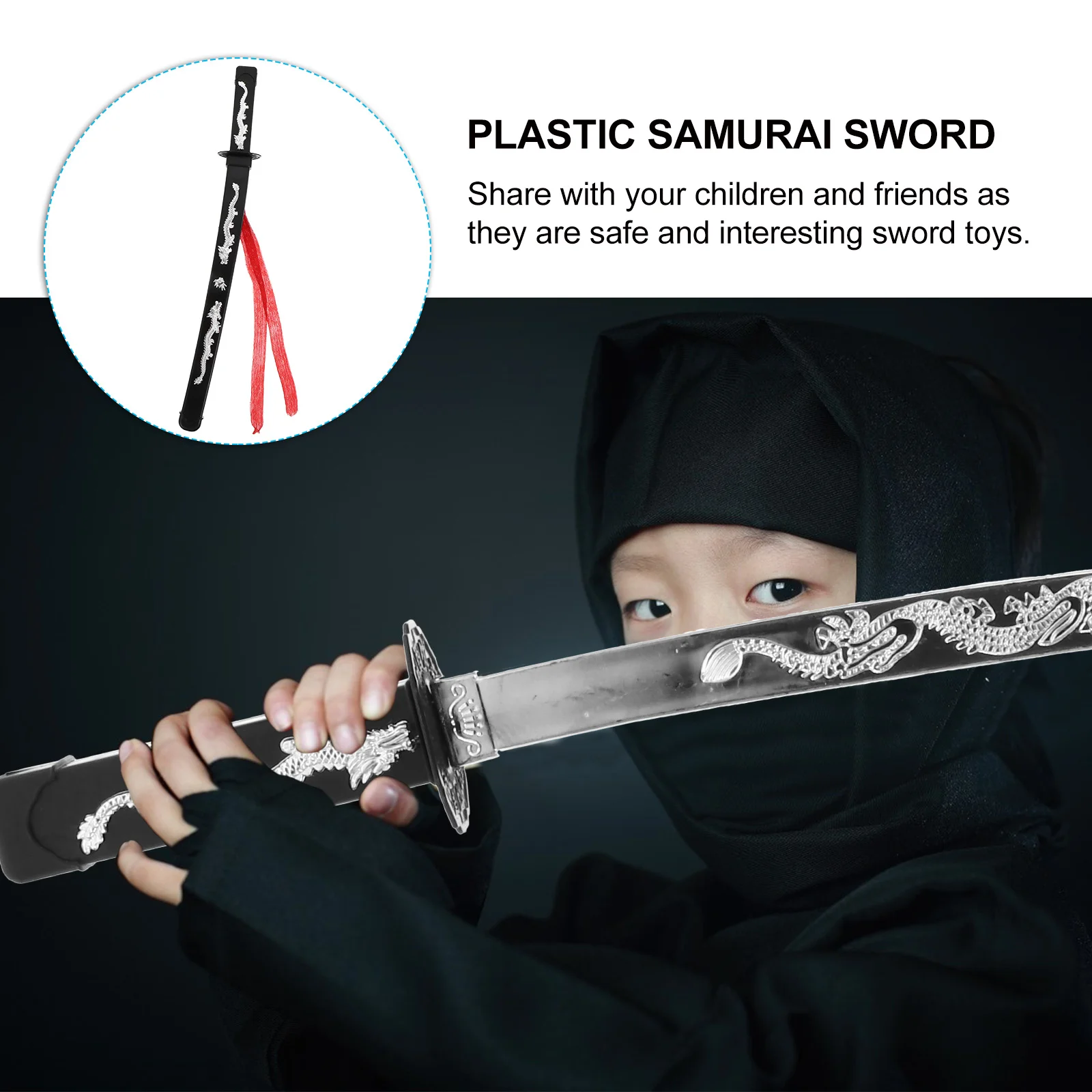 LOOYAR Espada samurái de espuma de poliuretano, juguete de arma katana  japonesa para Ninja soldado guerrero, disfraz de batalla, juego de  Halloween