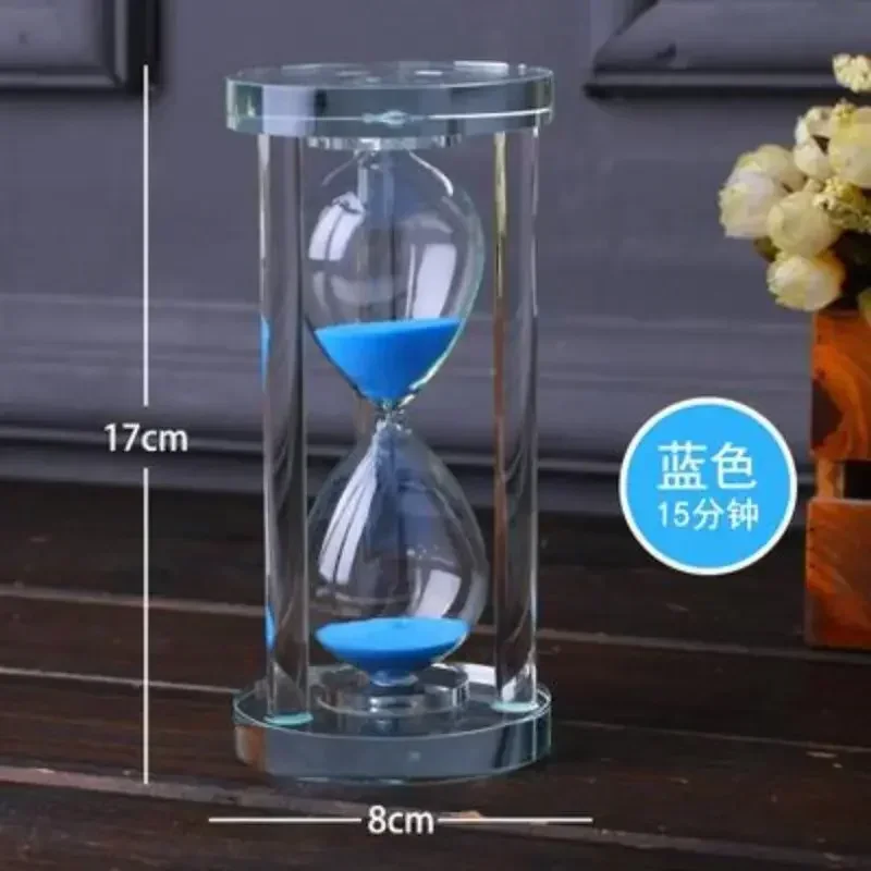 15-60 Minutes Hourglass Sand Timer Kitchen School Modern Crystal Hour Glass Sandglass Sand Clock Tea Timers Home Decoration Gift