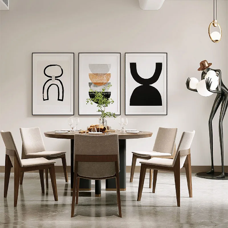 

Living Modern Dining Chairs Wood Luxury Nordic European Dining Chairs Vintage Trendy Chaises Salle Manger Kitchen Furniture