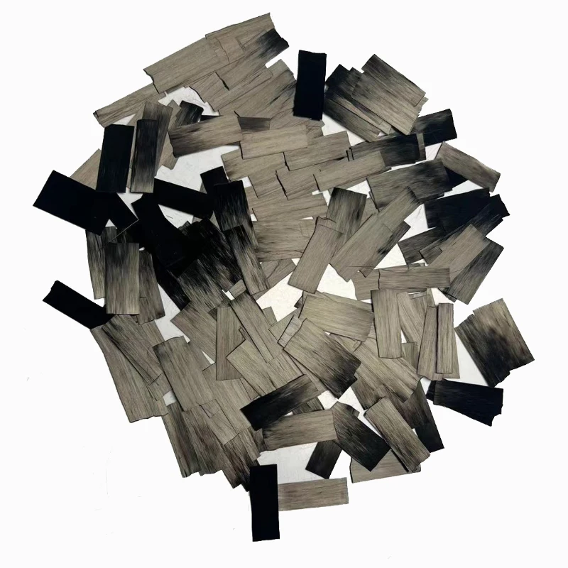 24mm Sheet-Like Short Cut Carbon Fiber Filament For Automotive Surface Effect Coating With Forged Patterns