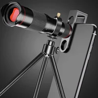 48X Monocular Telescope With Mobile Phone Metal Clip Double Focus Remote Photography Outdoor HD External Camera 2