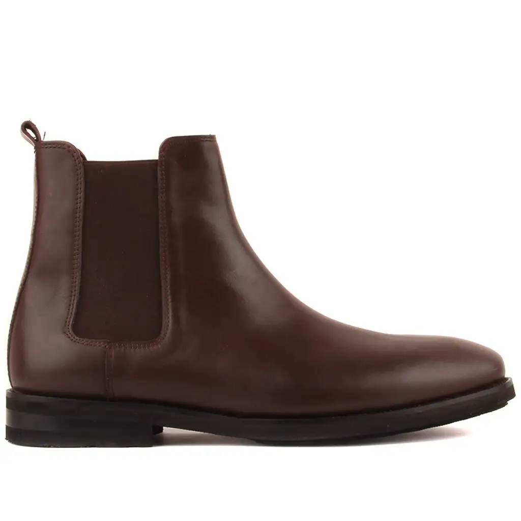 

Sail Lakers-Brown Leather Men's Chelsea Boots