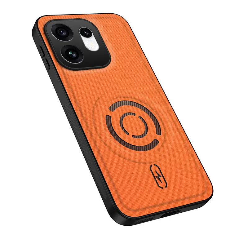 High-End Fabric Magnetic Wireless Charging Phone Case