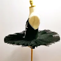 Black Ballet Tutu Skirt For Children's Swan Lake Costumes Kids Belly Dance Clothing Stage Performance Dress - Image 3