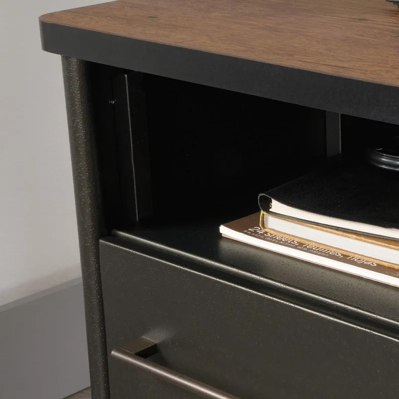Sauder Boulevard Cafe Executive Desk, in Black finish 4
