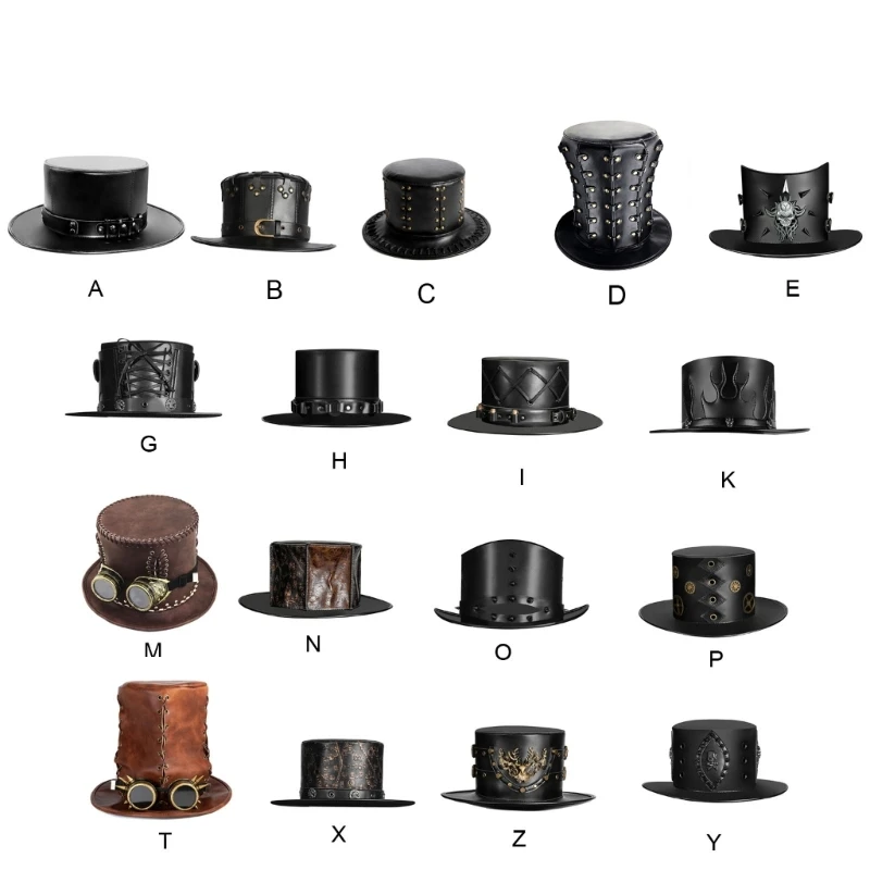 

Steampunk Top Hat With Goggles Gay Top Hat Masquerade Hat Halloween Top Hat