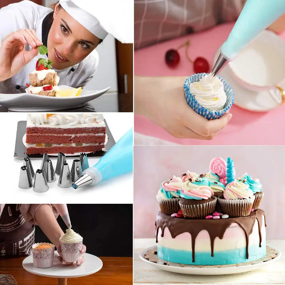 cake decorating tip set Pastry Socket Cake Nozzles for Confectionery Professional Set Icing Cream Piping Tips Cookies Cupcake Cake Decorating Tool