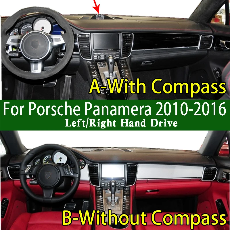 For Porsche Panamera GTS V6 970 2010 2016 Dashmat Dashboard Cover