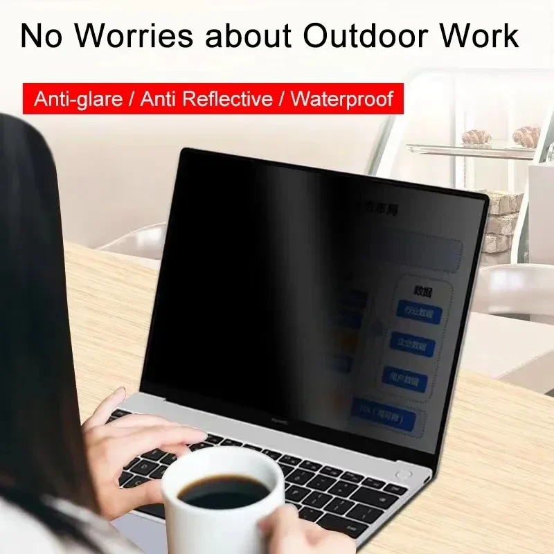 노트북 컴퓨터용 개인 정보 보호 스크린 보호대, 엿보기 방지 스파이 필터, 무광 눈부심 방지 보호 필름, 11.6 11 12 13 14, 신제품