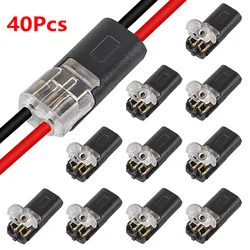 Multipack 2 - Pin Electrical Connector Strip Terminal (40Pcs)
