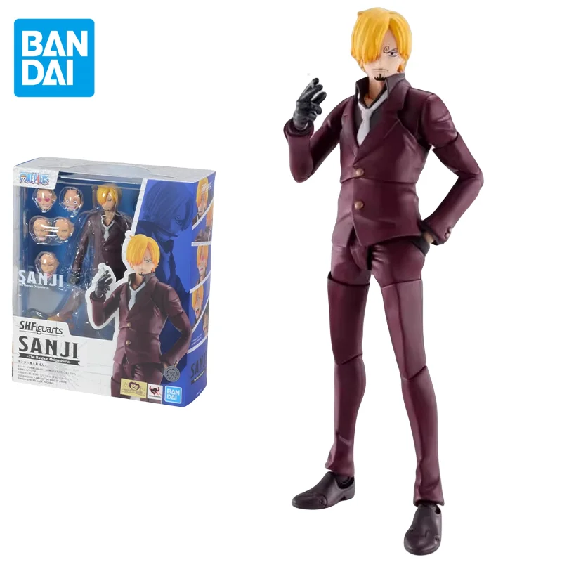 

Фигурка Bandai из аниме One Piece SHF Sanji Fighting Ghost Island, фигурка героя, игрушки для детей, подарок, Коллекционная модель куклы