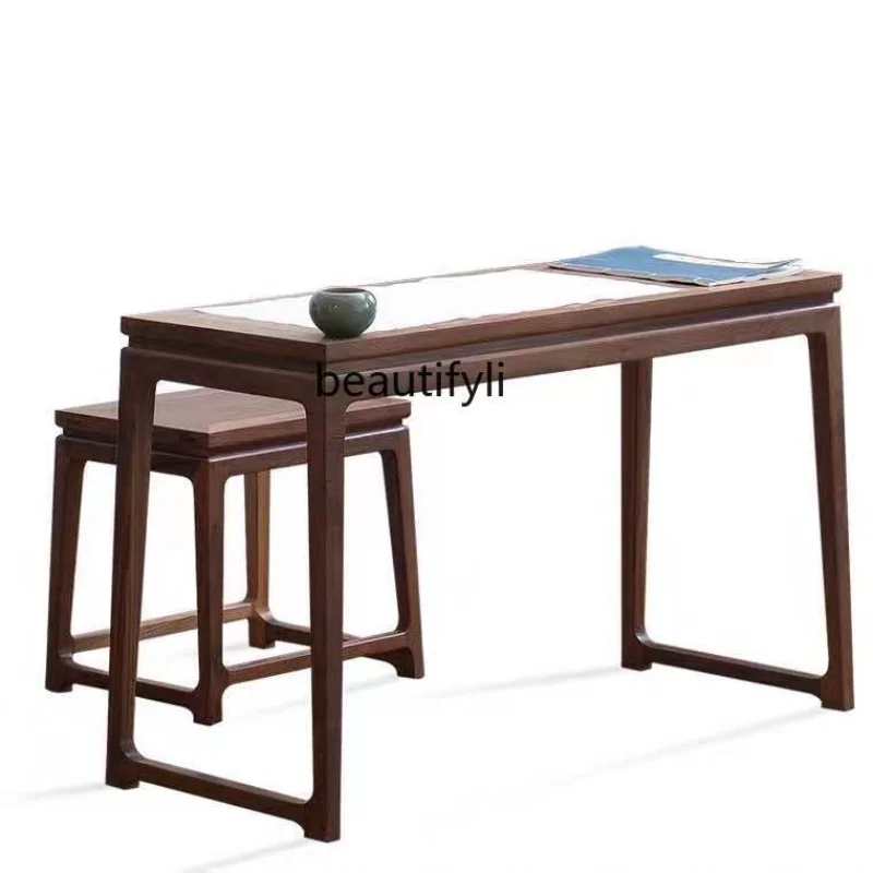 

Black Walnut Guqin Desks and Chairs New Chinese Zen Guzheng Table Chinese Calligraphy Painting Learning Special furniture