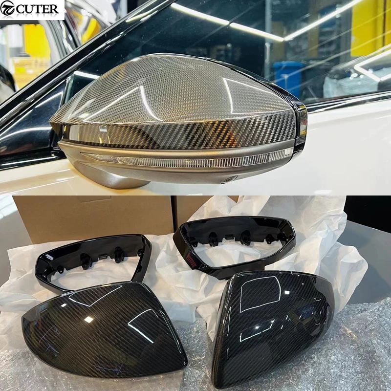 A6 C8 S6 Rs6 Maschera Per Specchietti Laterali Per Lo Styling Dell'Auto In Fibra Di Carbonio Per Audi A6 C8 Spedizione Gratuita