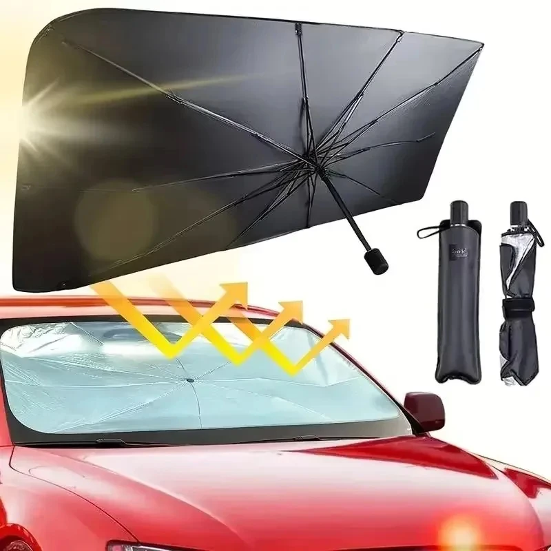 Parasole per Parabrezza Auto, Protezione Solare Estiva, Accessorio per Raffreddamento Interno dell'Auto - Image 4