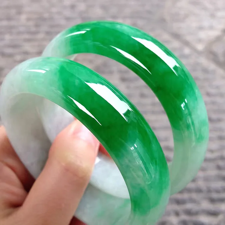

Natural Myanmar Jade Jade 54mm-62mm bracelet Princess jewelry bracelet send mom send girlfriend gift