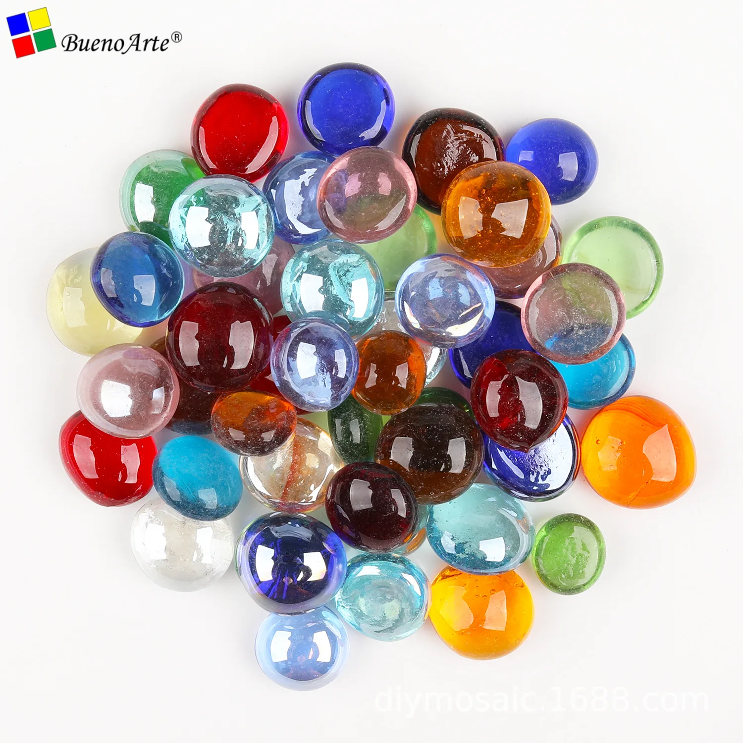 

200g Bagged Small Hand DIY Made Color Transparent Glass Mosaic Decorative Material Crafts Caulk Strip Mosaic Art Glass