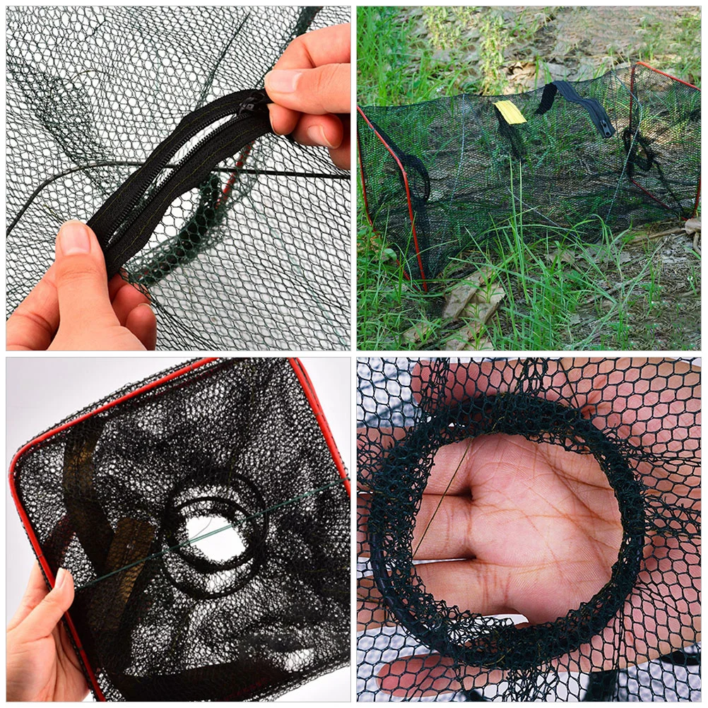 

Fishing Nets Outdoor Crab Trap Portable Shrimp Fish Trap Lobster Bait Trap Collapsible Crawfish Cast Net Random Color