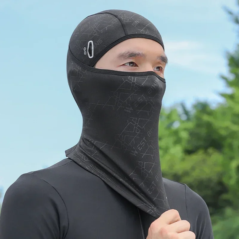 WEST BIKING Winter Fleece Balaclava Snowboard Cycling Full Face Cap For Men Windproof Warm Helmet Inner Cap Thermal Sport Gear