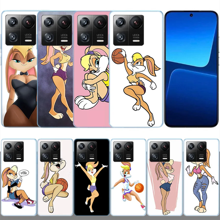 F-Fashion C-Мультяшные Багги B-кролик прозрачный роскошный для Xiaomi Poco X5 Pro X4 GT X3 NFC F3 F2 F1 M5 M4 M3 M2 Mi Note 10 A2 Lite