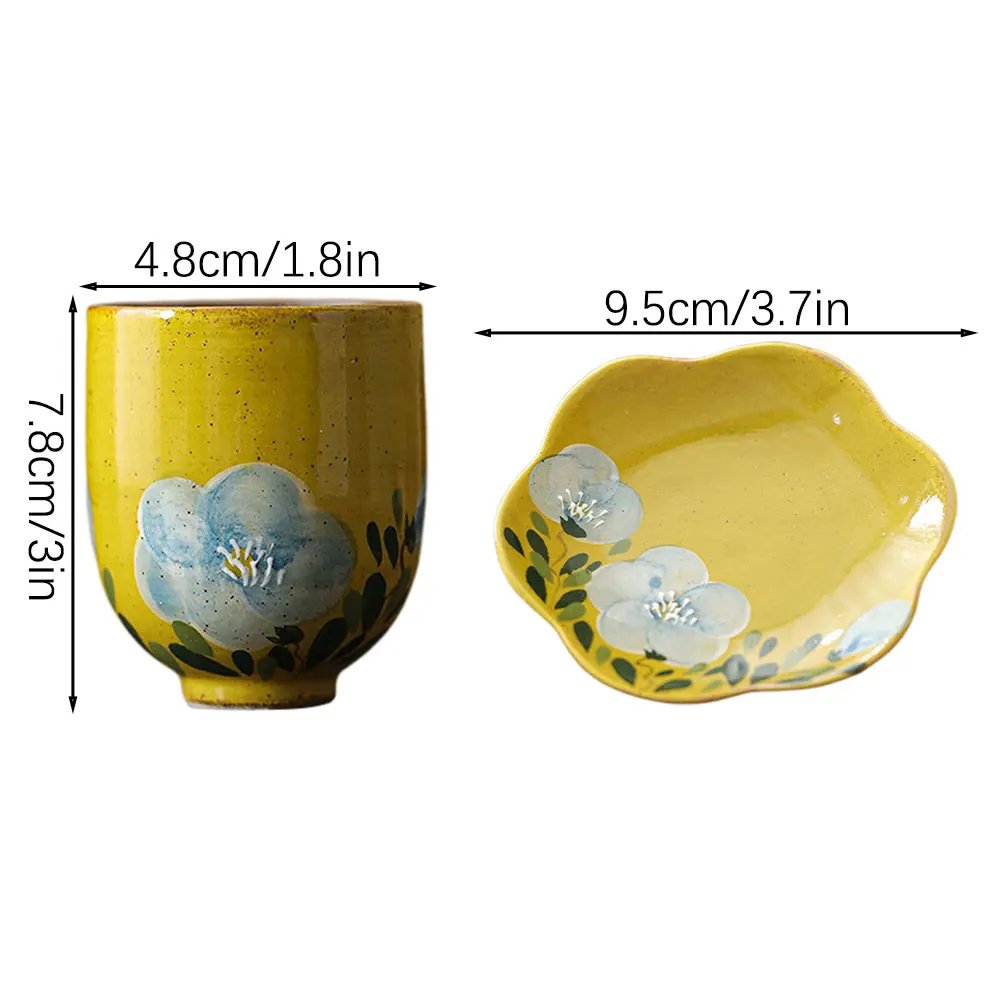 أكواب شاي يابانية من السيراميك فناجين شاي كلاسيكية...