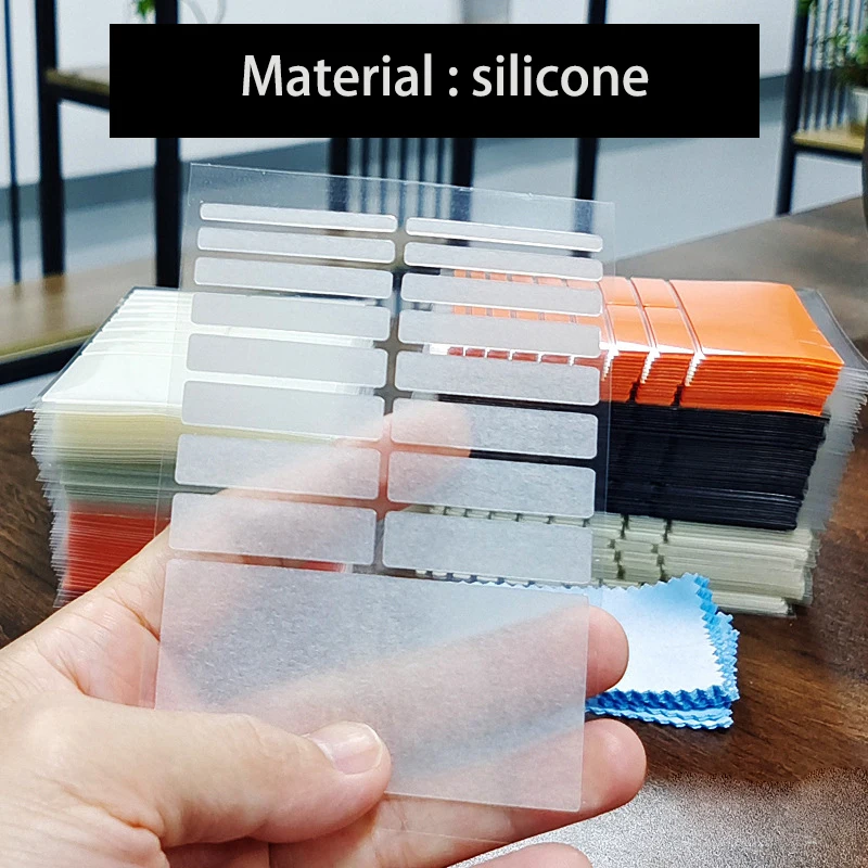 Ajusteur De Taille De Bague En Silicone Invisible Transparent, 8 Tailles, Réducteur D'anneaux Amples Adapté à Toutes Les Bagues, Outils De Bijouterie