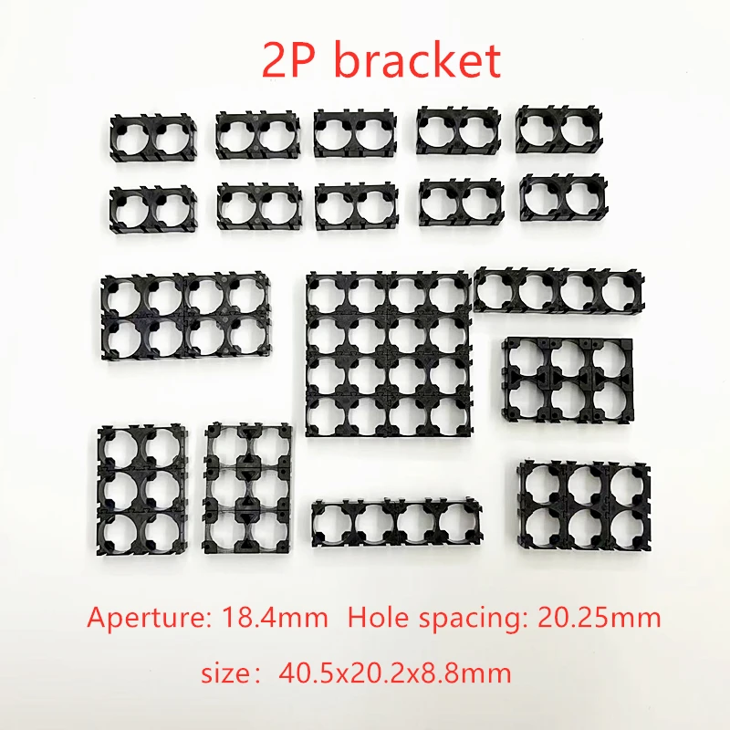 18650 Battery Holder 10/20/50/100PCS Safety Anti Vibration Holder Bracket Li-ion Cell Cylindrical Plastic Case