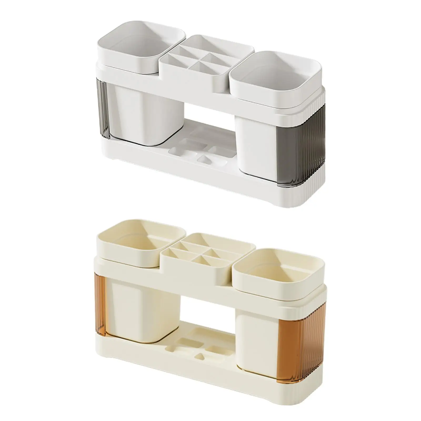 Toothpaste Storage Rack Kitchen Accessories Counter Stand Earring Storage Box Toothbrush Cup Holder for Laundry Room Emulsion