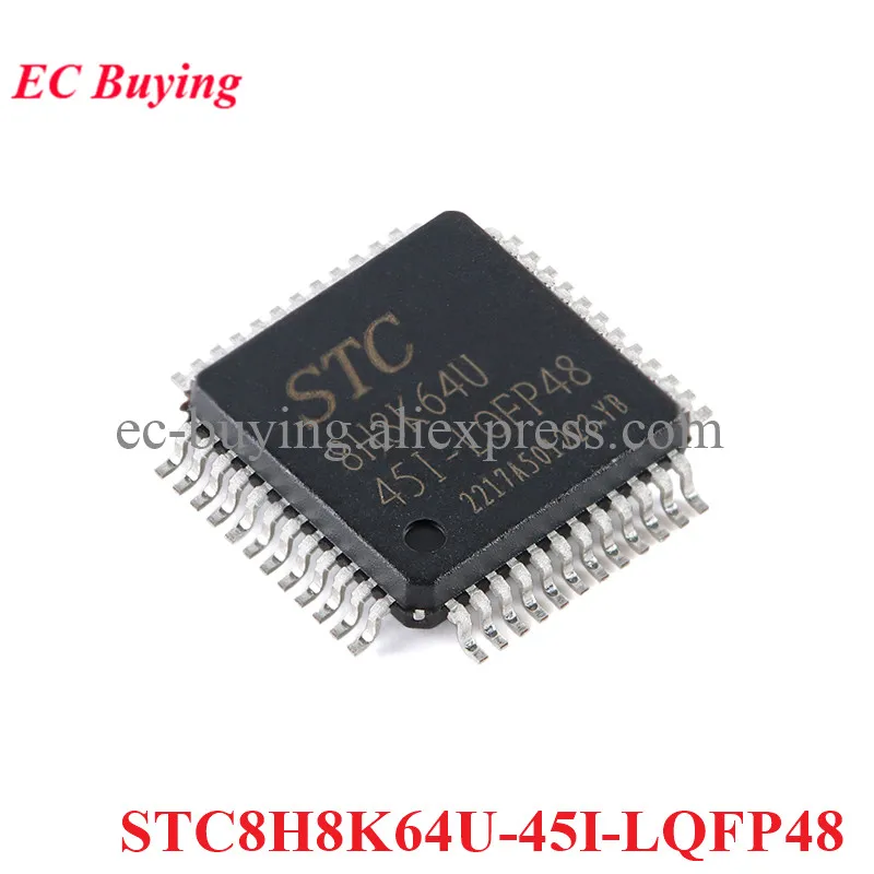 

STC8H8K64U STC8H8K64U-45I LQFP48 LQFP-48 Single Chip 1T 8051 Microcontroller MCU IC Controller Chip New Original