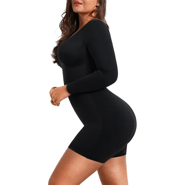 Seamless Long Sleeved Short Shapewear