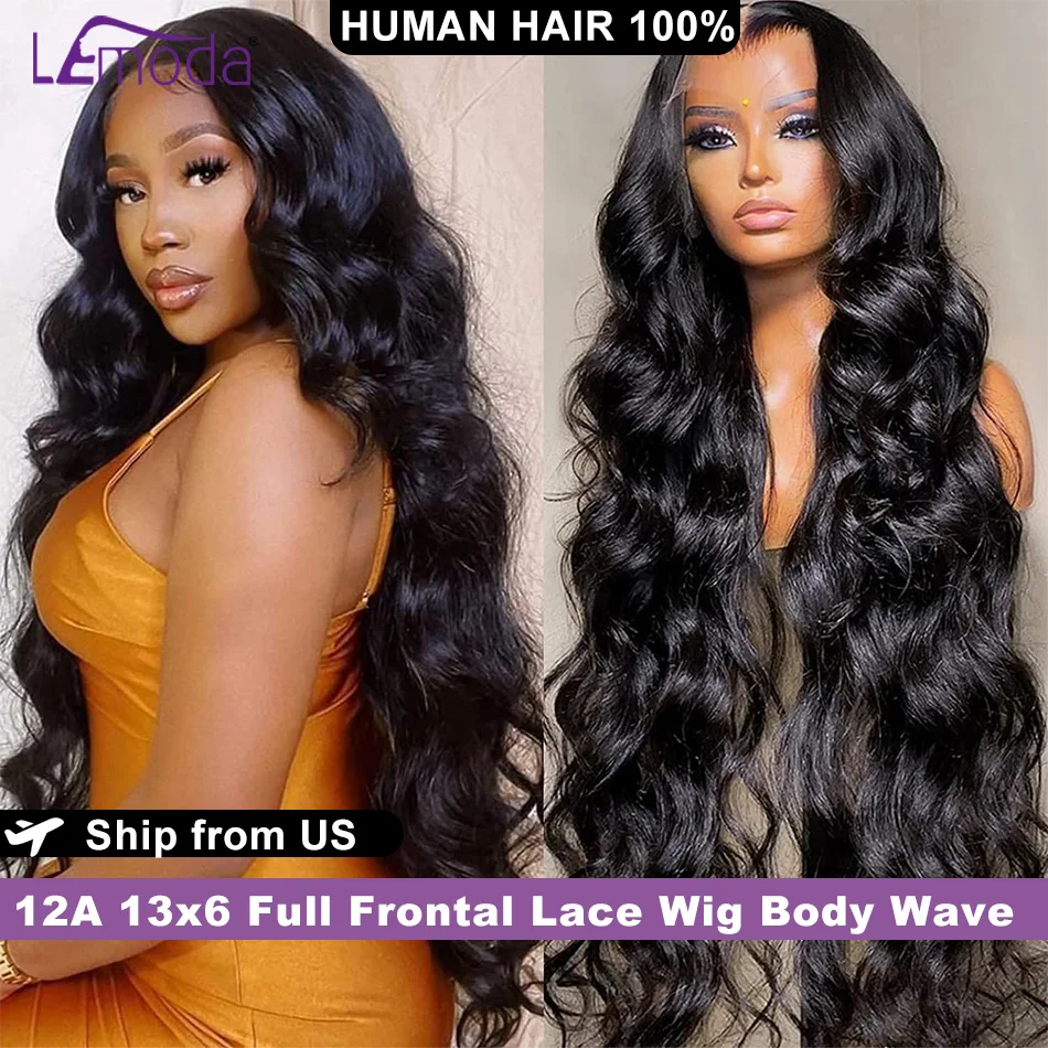 13x6 HD Lace Front Wig - Straight 100% Virgin Human Hair, 22 Inch, 180 Density, Bleached Knots