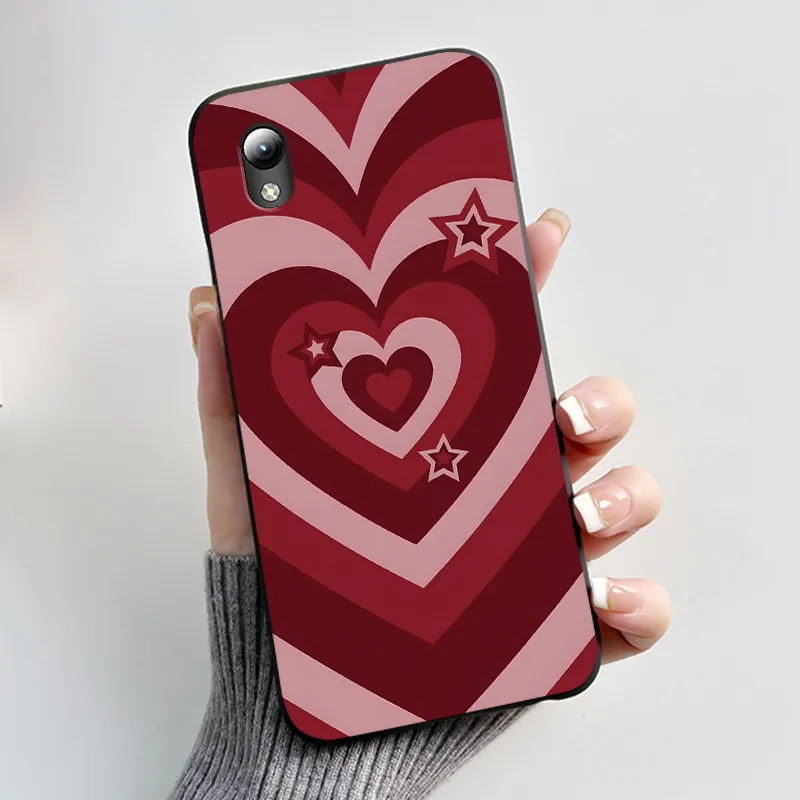 Luxury Cute Love Rabbit Cartoon Black Silicone Shockproof Case