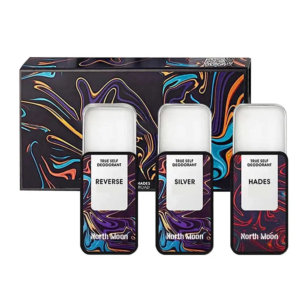 3PCS Portable Solid Perfume Set Fragrance Women Men Balm Fresh Natural Longlasting Deodorant Body Antiperspirant Reverse Paris