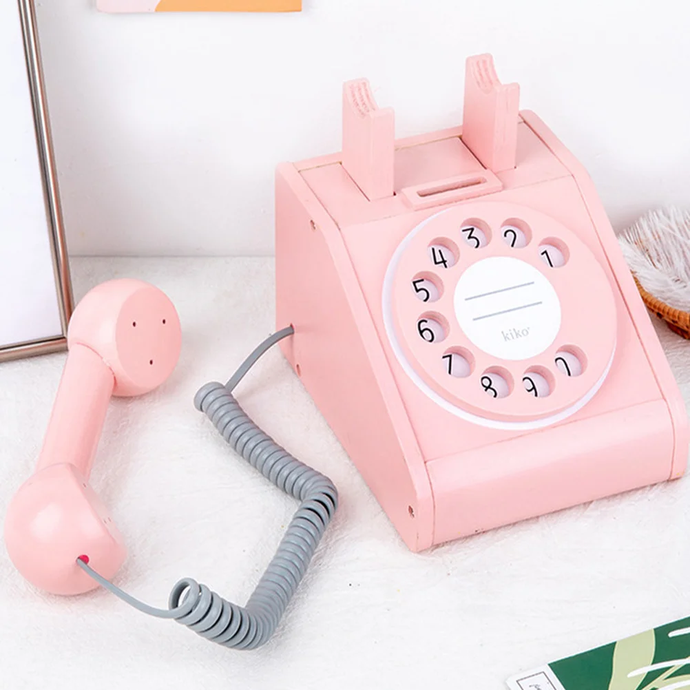 Telephone Kid Phones Interaction Plaything Photo Prop Small Toy Simulated Child